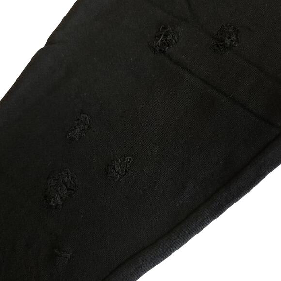 n:PHILANTHROPY Derby Jogger distressed cropped sweatpants in black cat Sz XS NEW - Picture 4 of 8